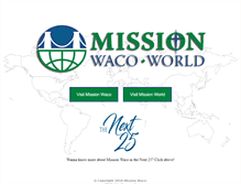 Tablet Screenshot of missionwaco.org